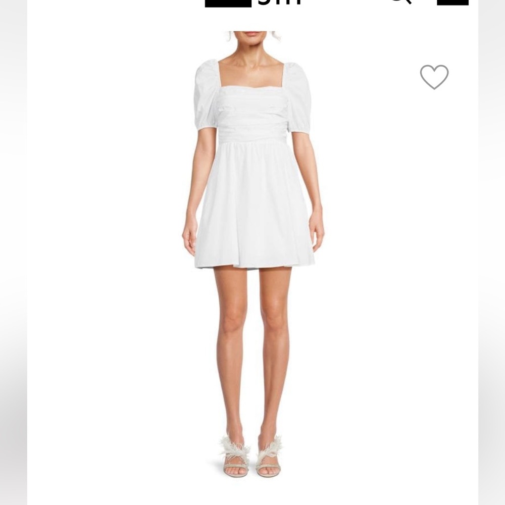 Staple CAARA white mini dress!! Size XS, brand new with tags on